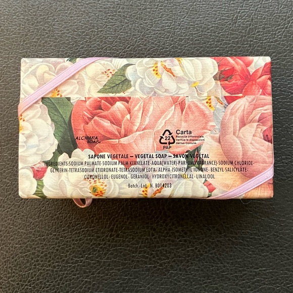 NEW Alchimia Soap Lot of 3 - Vegetable Soap - Product of Italy - Mother's Day - Picture 5 of 8